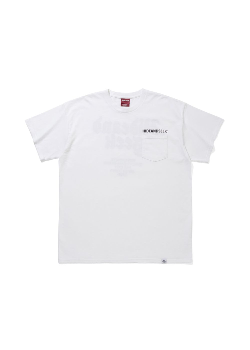 Pocket S/S Tee (WHITE) / ロゴ プリント ポケット Tee