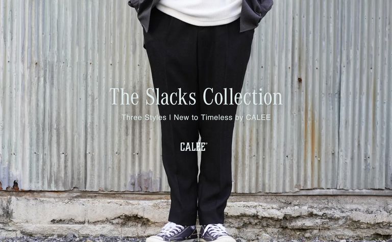 CALEE / SLACKS COLLECTION / スタイル特集アップ致しました。