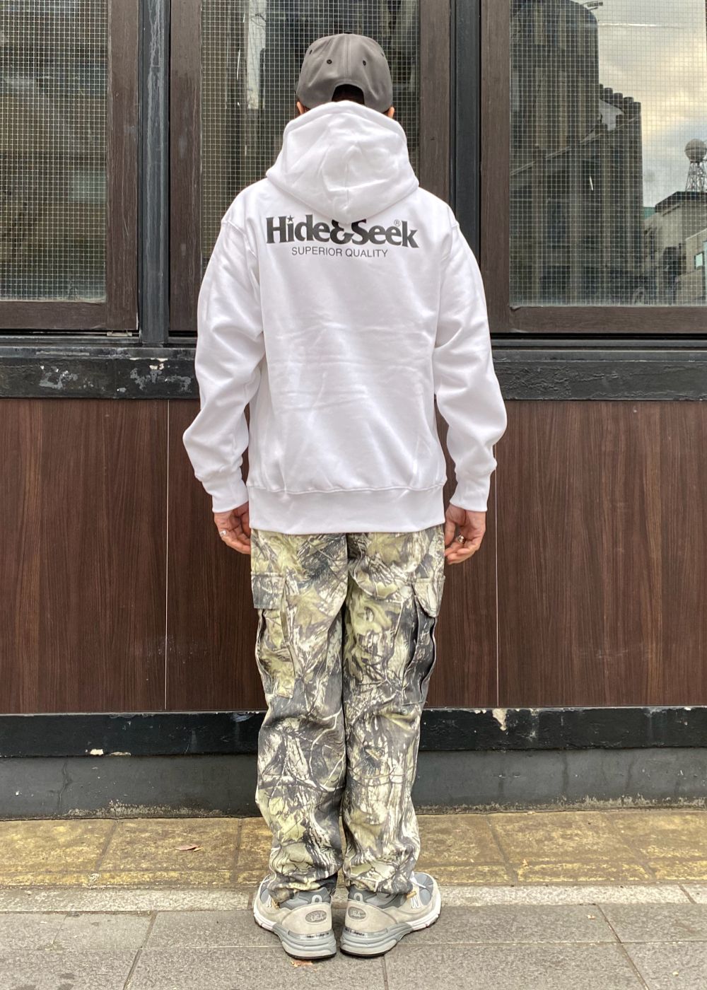 Logo Hooded Sweat Shirt-2 (WHITE) / ロゴ スウェット パーカー