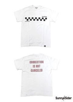 ×SUNNY C SIDER CHECKER LOGO S/S TEE (WHITE) / サニーシーサイダー コラボチェッカーロゴT