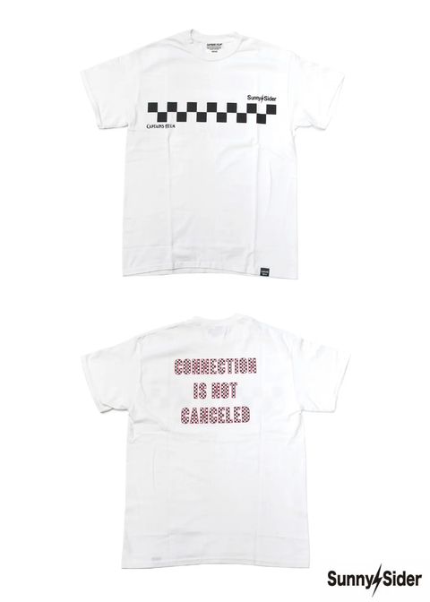 ×SUNNY C SIDER CHECKER LOGO S/S TEE (WHITE) / サニーシーサイダー コラボチェッカーロゴT