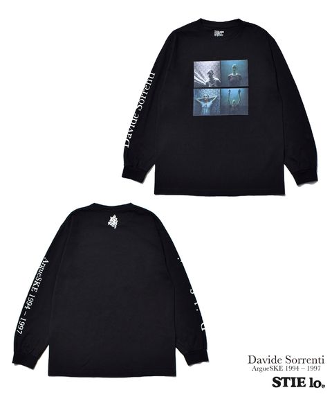 Stie-lo×Davide Sorrenti Amy Lace L/S T-SH (BLACK) / ×ダヴィデ・ソレンティ×スティーロ コラボフォトロンT