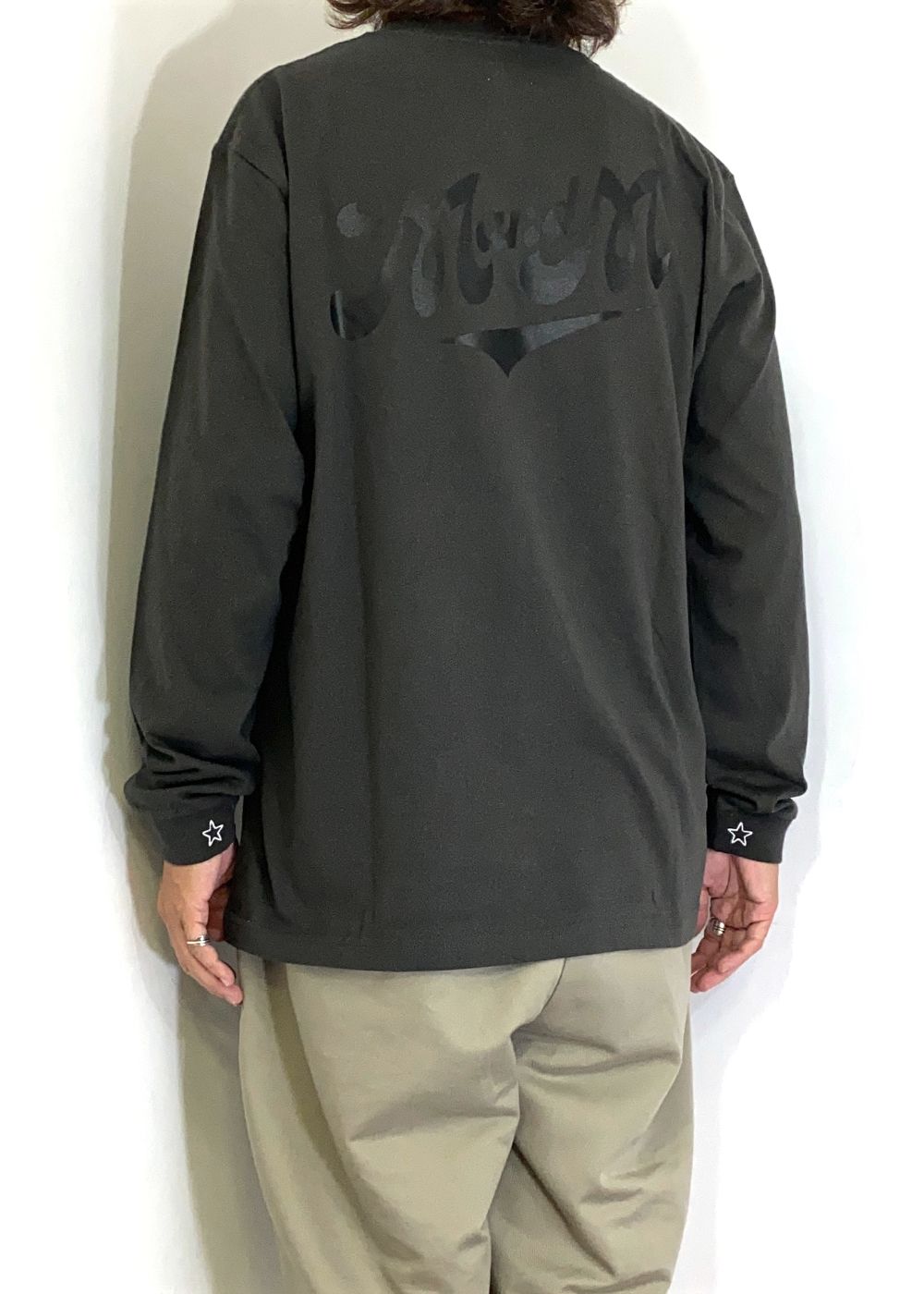 Print L/S Tee (SUMI) / プリント ロンT