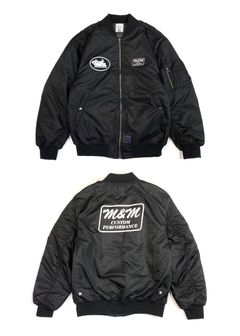 MA-1 JACKET (BLACK) / バックプリント MA-1