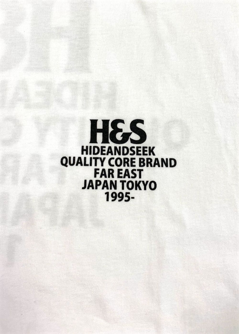 H&S Logo S/S Tee (BigSilhouette) (WHITE) / ヘビーオンス ワイド Tシャツ