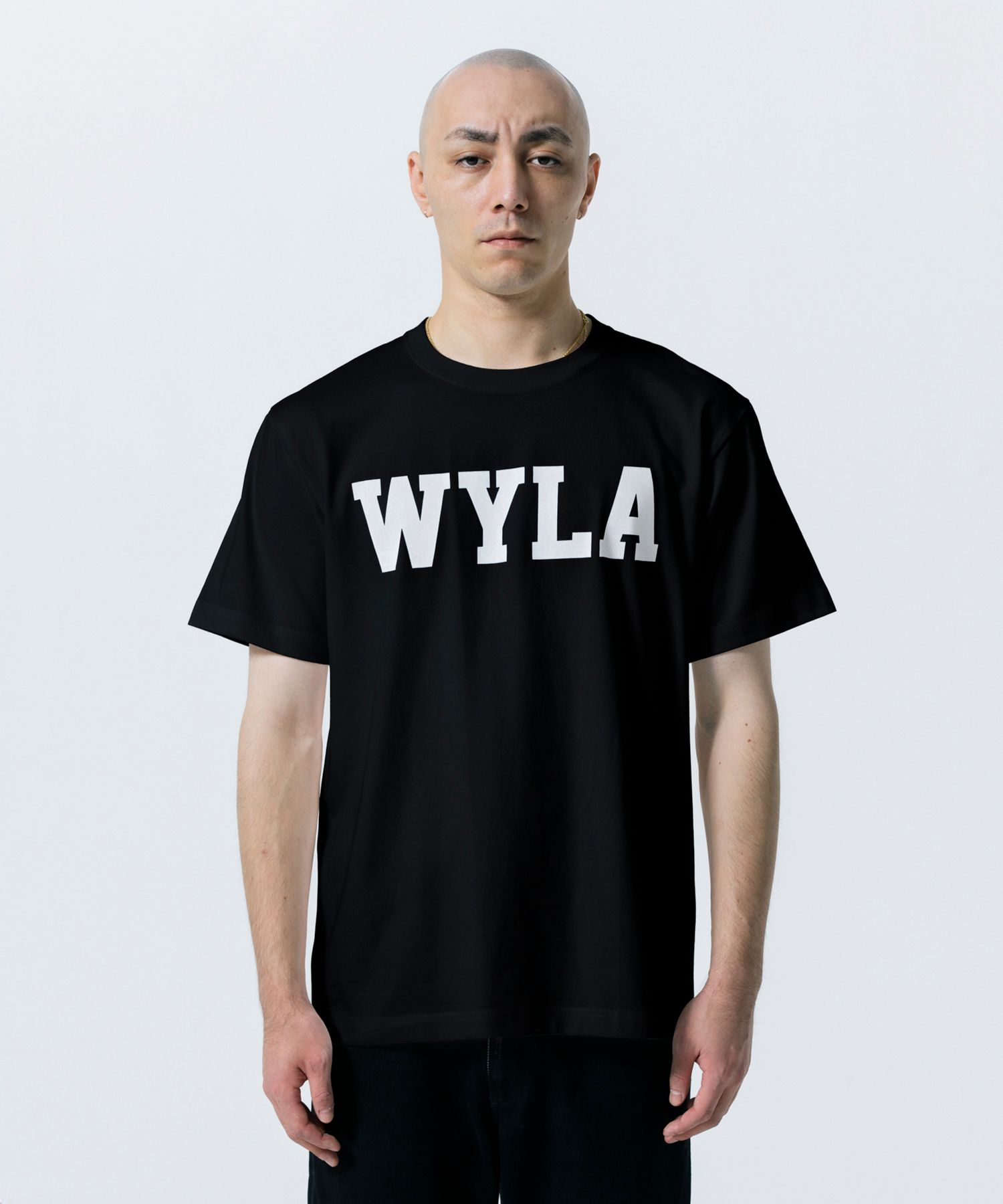 COLLEGE TEE (BLACK) / プリント Tシャツ