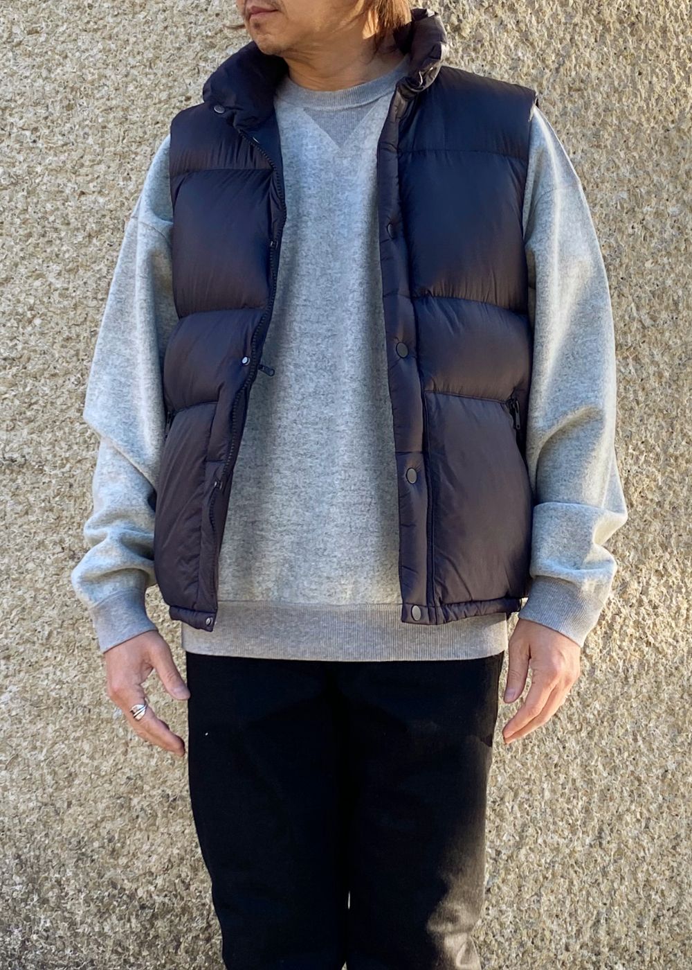 × nonnative DWELLER DOWN VEST (BLACK) / ノンネイティブ コラボ ダウンベスト
