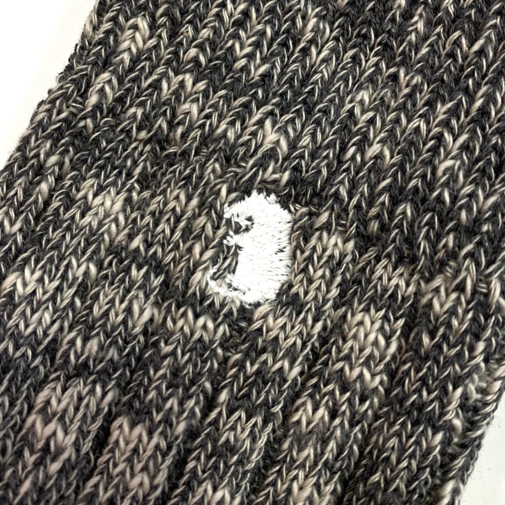 MELANGE SOCKS (TYPE-B / CHARCOAL) / メランジ ソックス