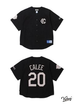 × KEBOZ BASEBALL SHIRT (BLACK) / ケボズ コラボ ベースボール シャツ