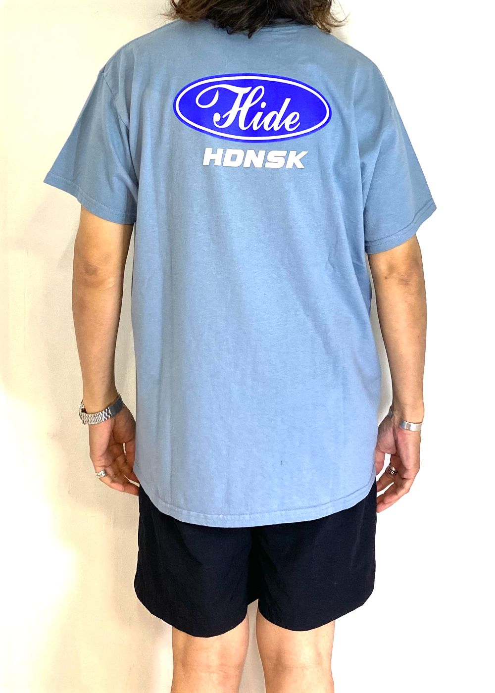 【ラスト1点】HDNSK S/S Tee (D.BLUE) / ロゴ プリントTee