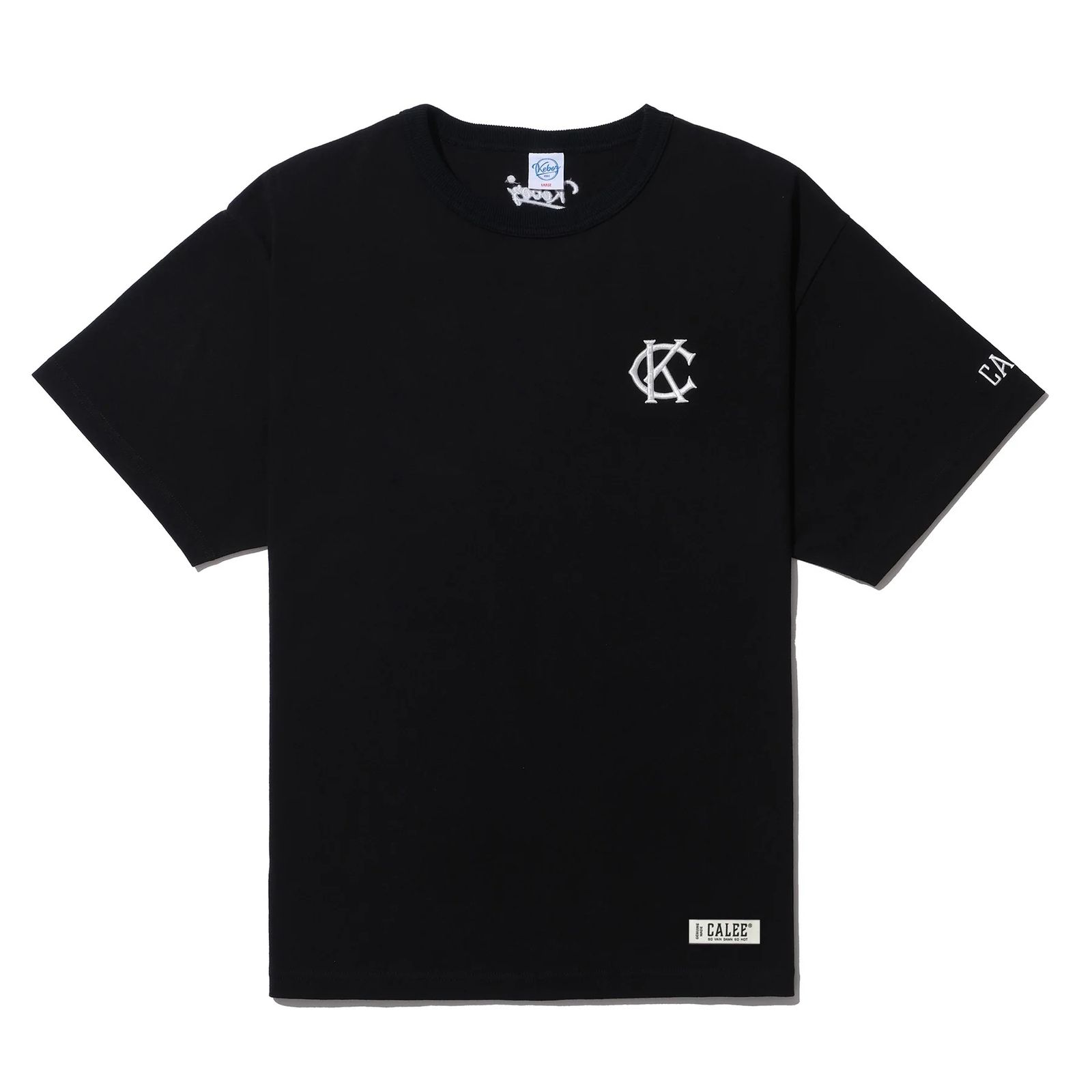 CALEE - × KEBOZ CLASSIC LOGO S/S TEE (WHITE) / ケボズ コラボ Tシャツ | LOOPHOLE