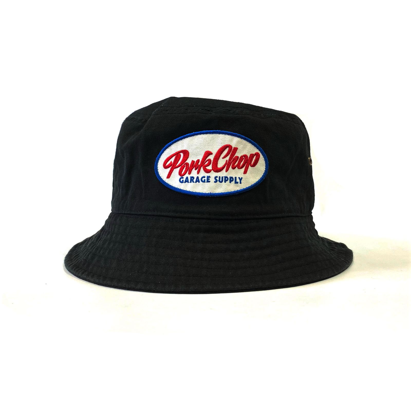 PORKCHOP - AL BUCKET HAT (NAVY) / オーバルワッペン バケットハット 