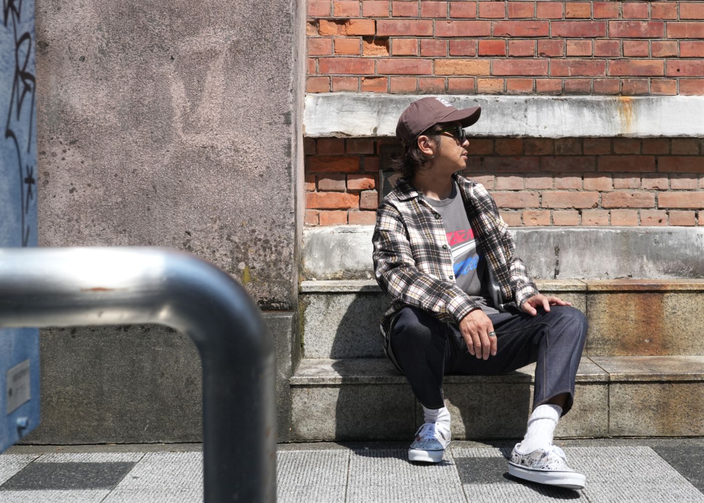2024 AUTUMN SHIRT STYLE-BEDWIN & THE HEARTBREAKERS / L/S ORG PRINTED NEL SHIRT "RICK"
