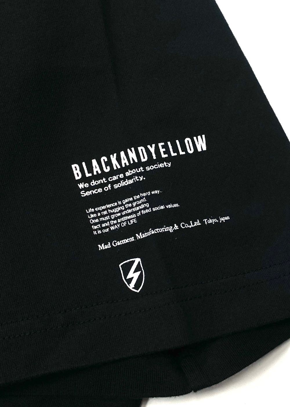 PACK TEE BIG SILHOUETTE (CREW NECK) (BLACK) / ビッグシルエット ポケット パック Tシャツ