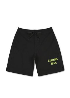【ラスト1点】"OCEANSIDE DIVISION" HELM SURF SHORTS (BLACK) / ドライストレッチ サーフショーツ