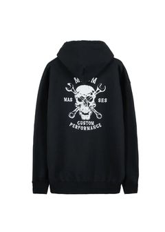 ×MASSES HOODED SKULL WRENCH (BLACK) / マシス コラボレーション スウェット パーカー