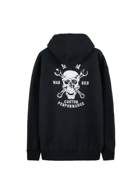 ×MASSES HOODED SKULL WRENCH (BLACK) / マシス コラボレーション スウェット パーカー