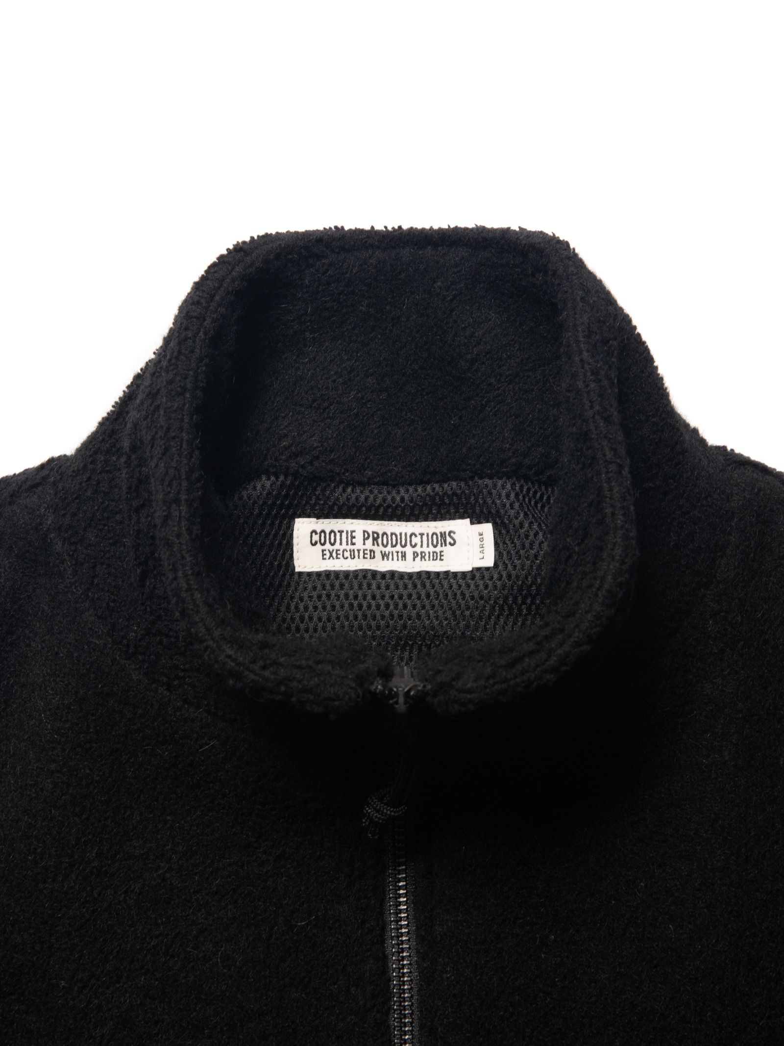 COOTIE PRODUCTIONS - WOOL BOA TRACK JACKET (BLACK) / ウールボア