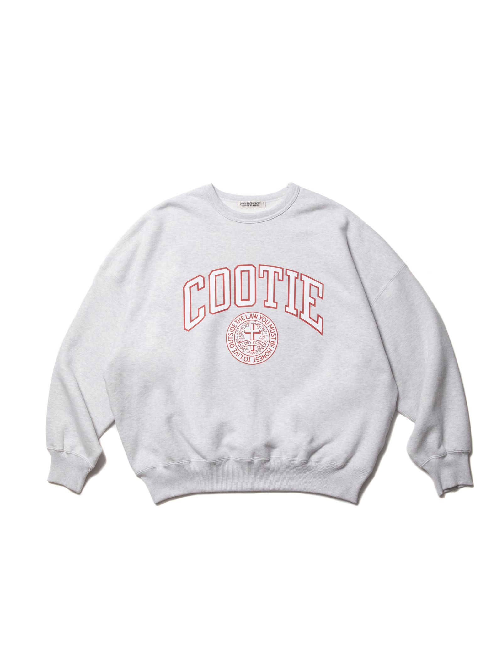 COOTIE PRODUCTIONS - Heavy Oz Sweat Crew (COLLEGE) (OATMEAL