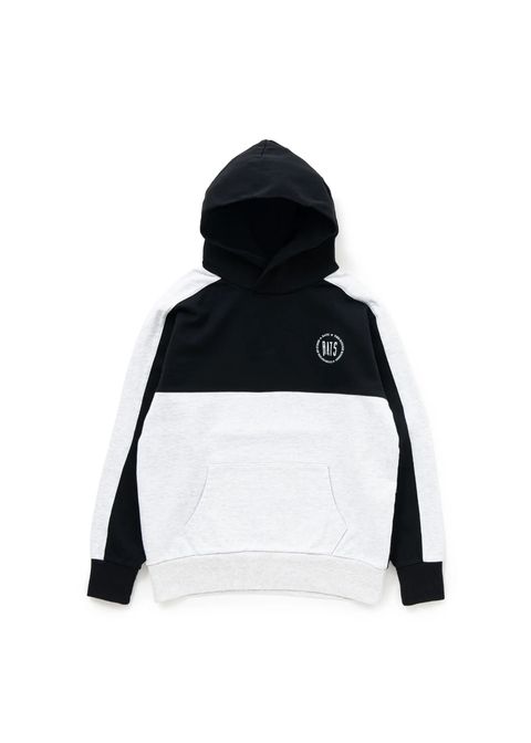 CROSS CUT HOODIE (WHITE) / クロスネック スウェット パーカー / セットアップ可能