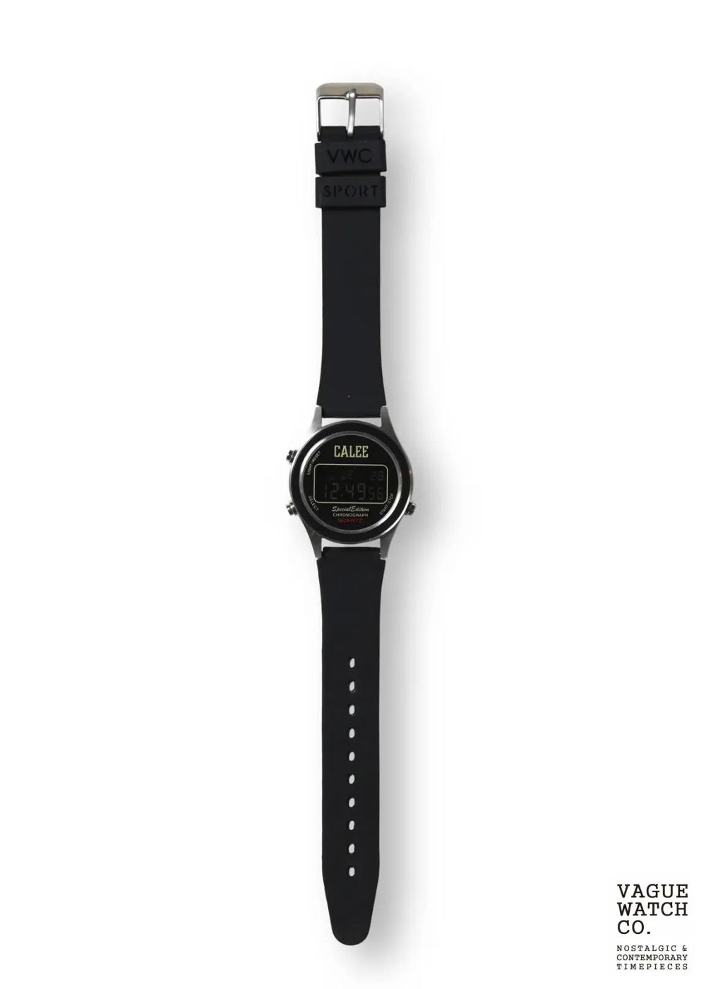 CALEE - ×VAGUE WATCH CO. SPORT TYPE DIGITAL WATCH (BLACK