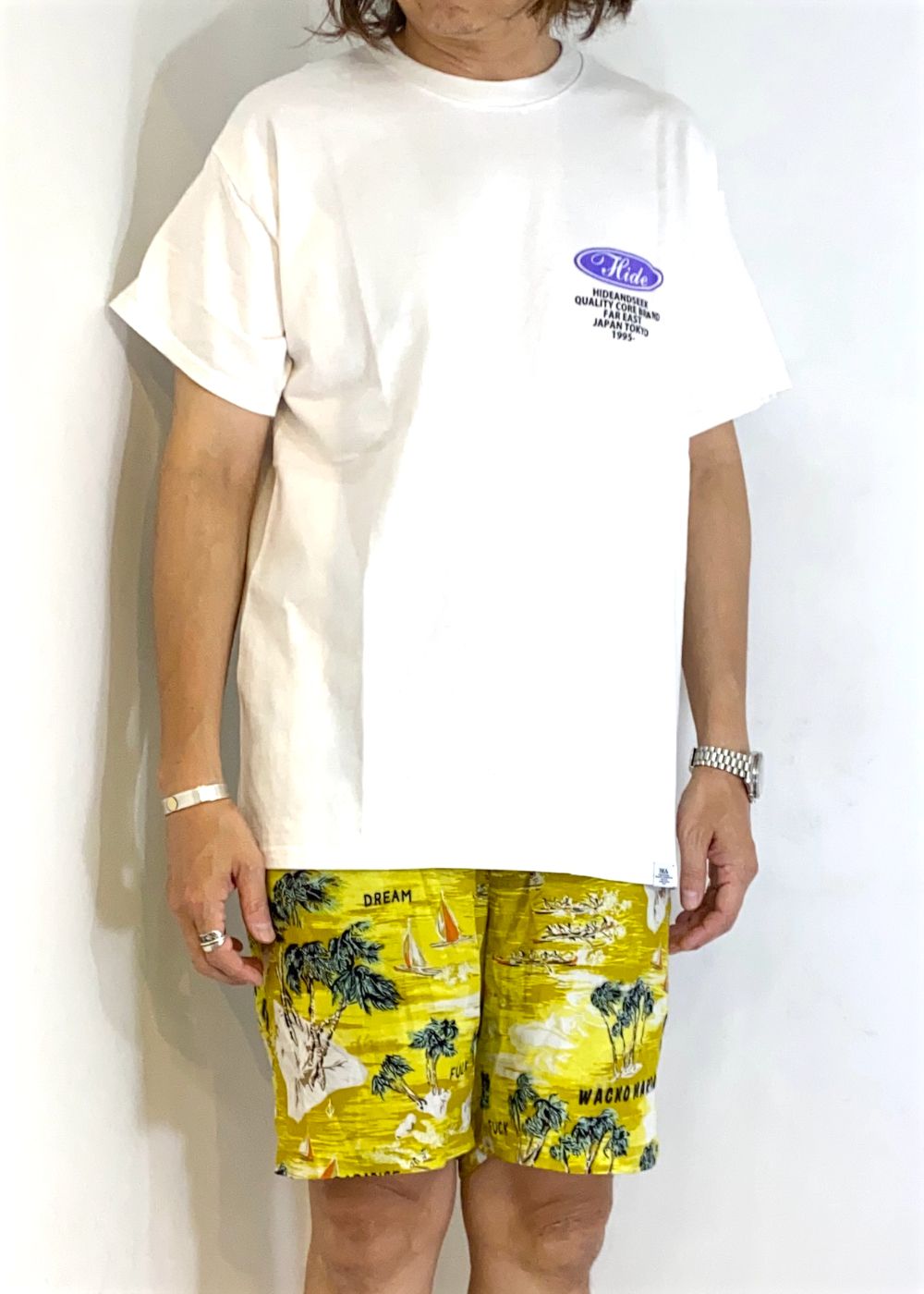 Circle Logo S/S Tee (WHITE) / ロゴ プリントTee