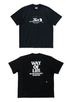 SCRIPT LOGO WAY OF LIFE TEE (BLACK) / 定番人気ロゴT
