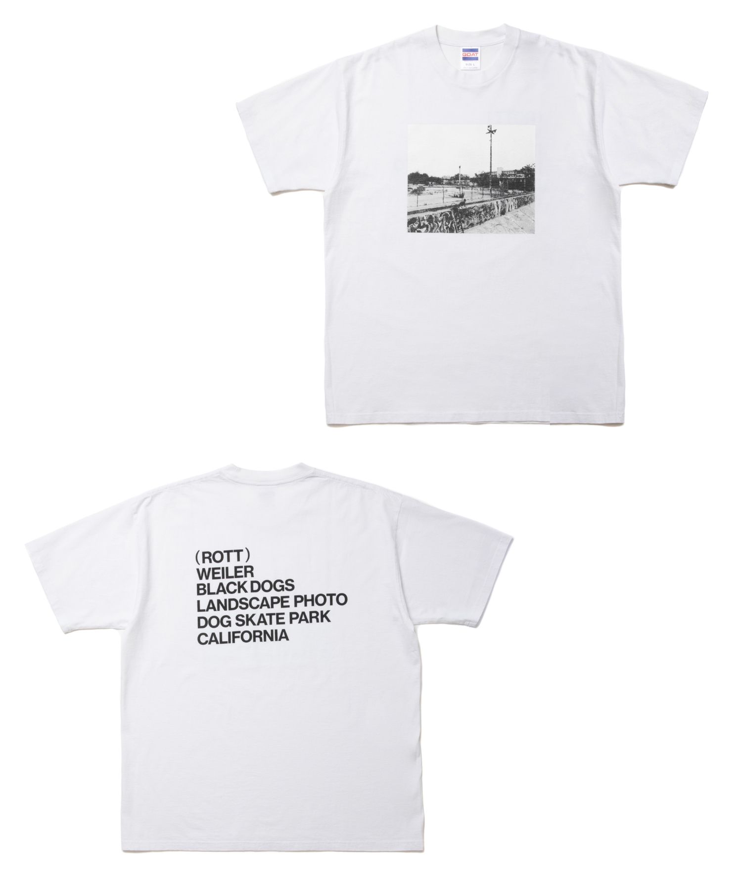 ROTTWEILER - 【ラスト1点】PIGMENT PHOTO TEE (WHITE) / ピグメント染め フォト プリント Tシャツ |  LOOPHOLE