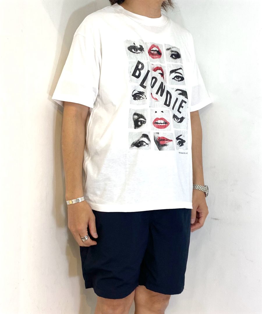 国内買付 BLONDIE × MINEDENIM Eyes&Lips T-SH Tシャツ コラボ MINEDENIM - × BLONDIE