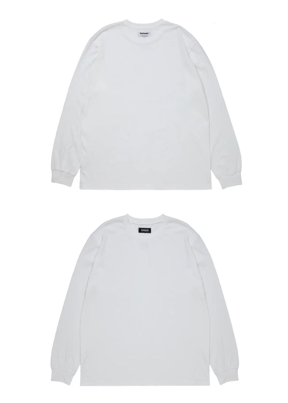 R9 BASIC LS TEE (WHITE) /  オリジナル ロゴプリント Tシャツ