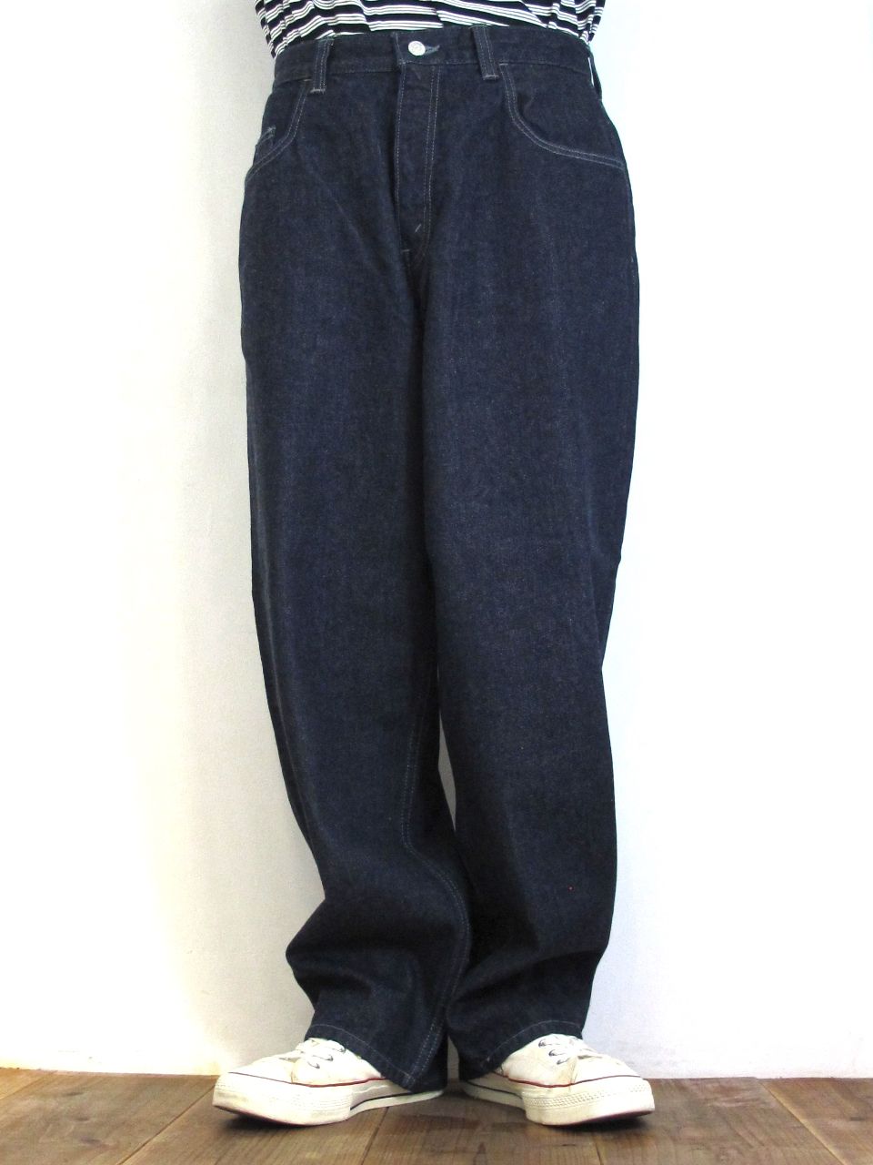 COOTIE PRODUCTIONS - 5 POCKET BAGGY DENIM PANTS (BLACK 1 WASH