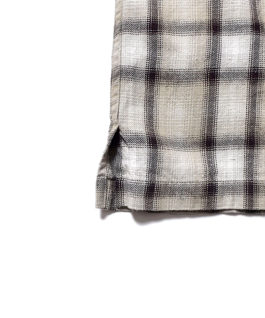 MINEDENIM - V.Nep Check Flannel Open Collar SH (BRT) / オンブレ