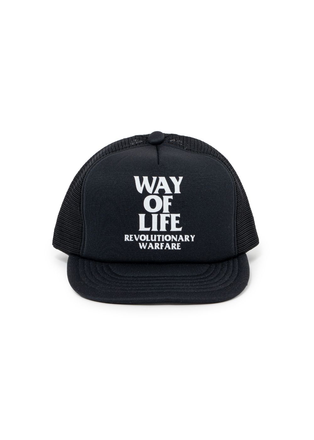 RATS 黒のトラッカーキャップ WAY OF LIFE RATS - EMBROIDERY CAP 
