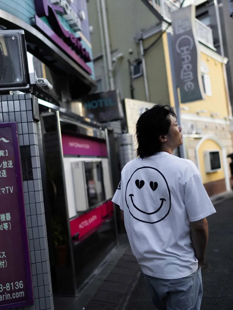 【ラスト1点】S/S PRINTED TEE "BILL" (WHITE) / プリント Tシャツ