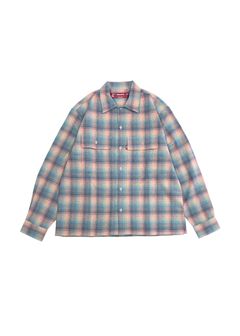 Flannel Check L/S Shirt (SAX) / ネル チェック シャツ