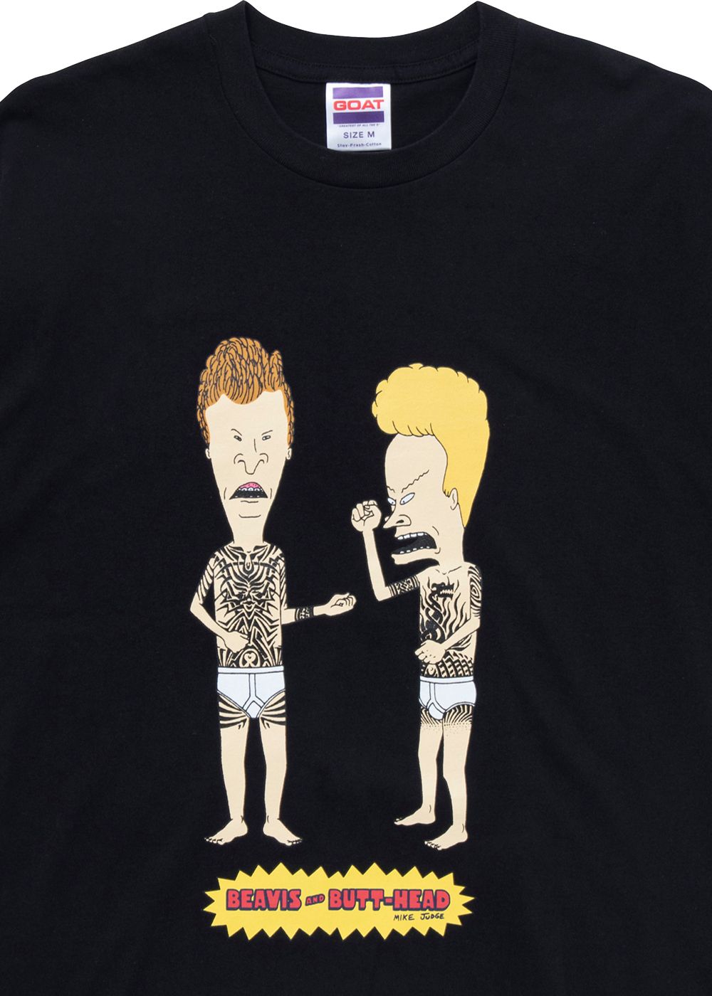 S/S PRINT T "TATTOO" (BLACK) / ビーバス&バットヘッド コラボ Tee