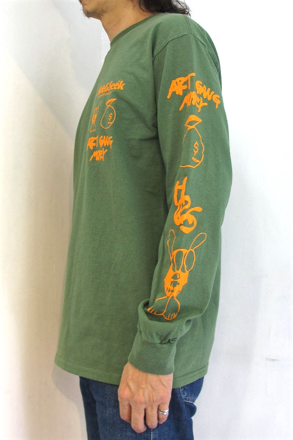 × SKOLOCT L/S Tee-1 (OLIVE DRAB) / スコロクト コラボロンT