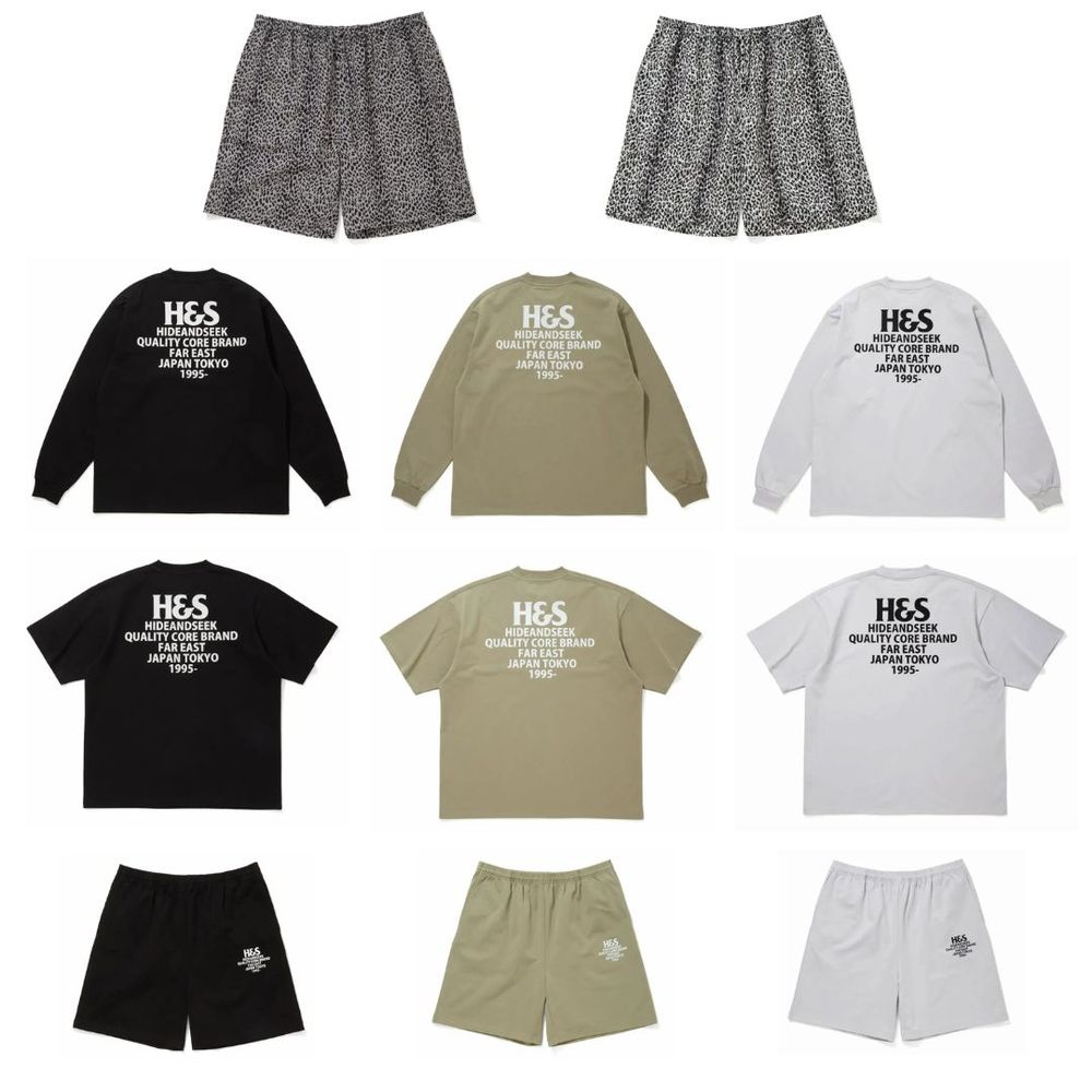 HIDE AND SEEK 新作販売告知 / 毎年人気の柄ショーツのほか、着心地の良さが特徴のセットアップが発売。