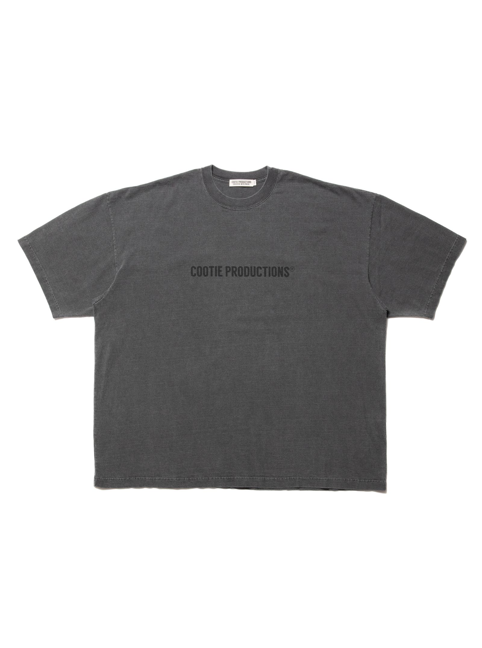 COOTIE PRODUCTIONS - Pigment Dyed S/S Tee (BLACK) / ピグメントダイ