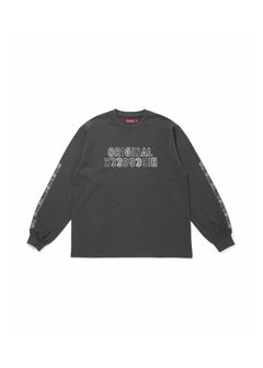 Original L/S Tee (CHARCOAL GRAY) / 西浦徹 コラボ ロンT