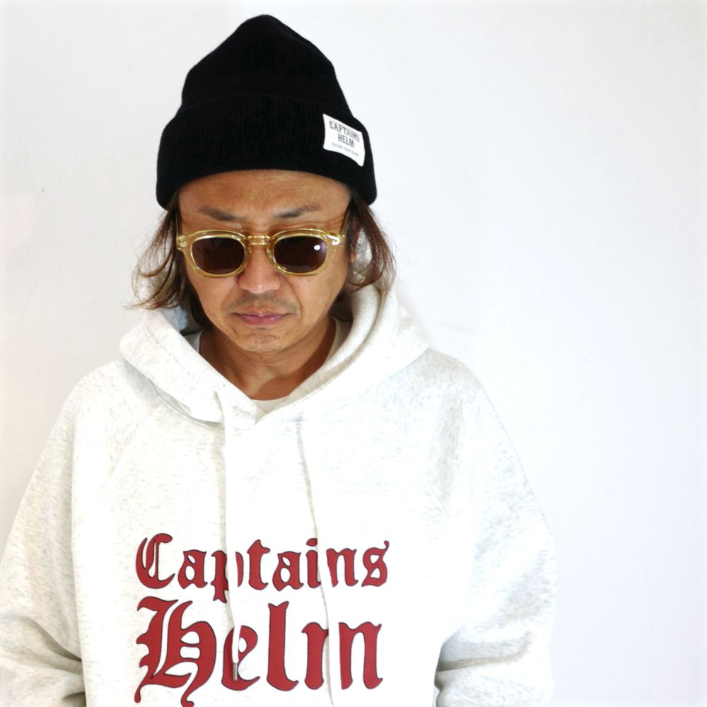 CAPTAINS HELM - LOGO WATCH CAP (BLACK) / オリジナル ワッチキャップ