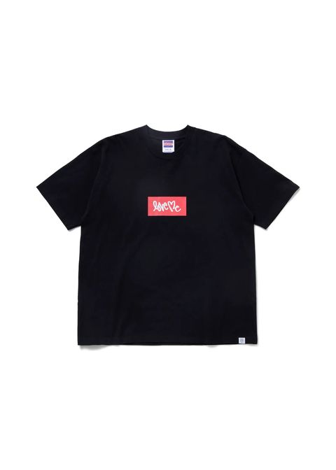 S/S LOVE ME LOGO TEE "HARBOUR" (BLACK) / カーティス・クリグ コラボ Tee