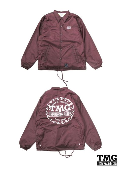 BOA WINDBREAKER (BURGUNDY) / ×TAMAGAWA DINER コラボ ボアインナー コーチジャケット