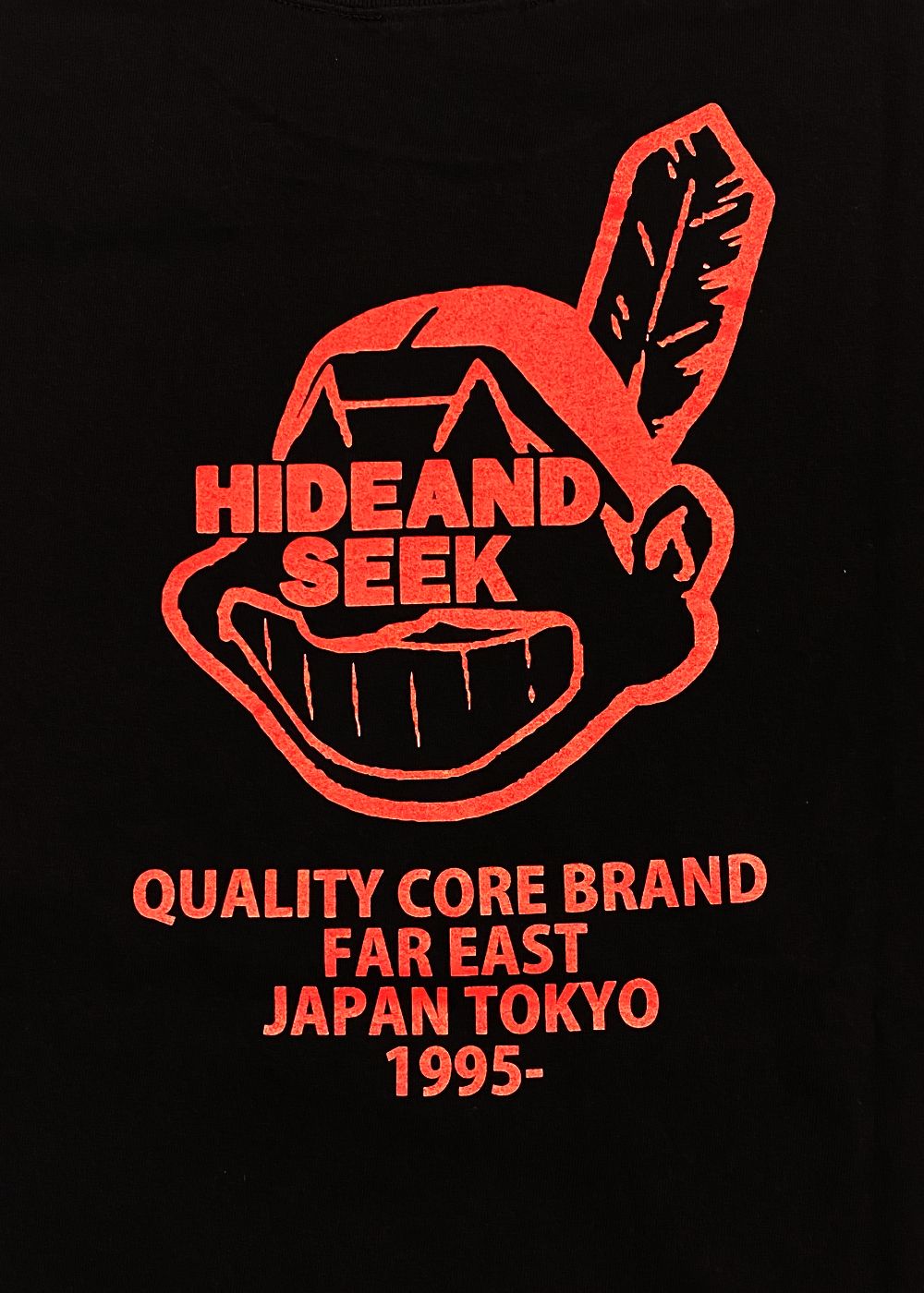 Indian S/S Tee (BLACK) / ロゴ プリントTee