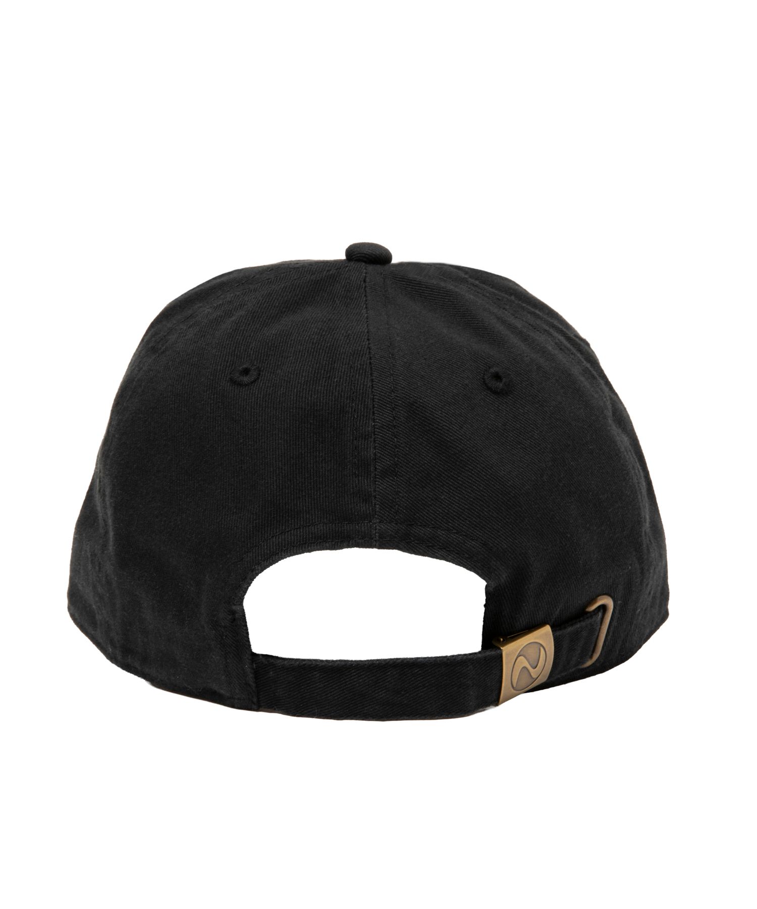 RW CAP (BLACK) / ロゴ刺繍 ダッド キャップ。
