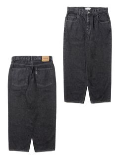 COOTIE PRODUCTIONS - 5 Pocket Denim Baggy Pants (BLACK FADE  
