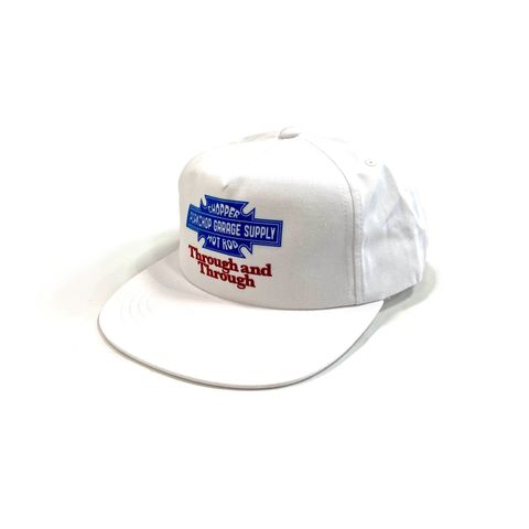 Through and Through CAP (WHITE) / ロゴ プリント キャップ