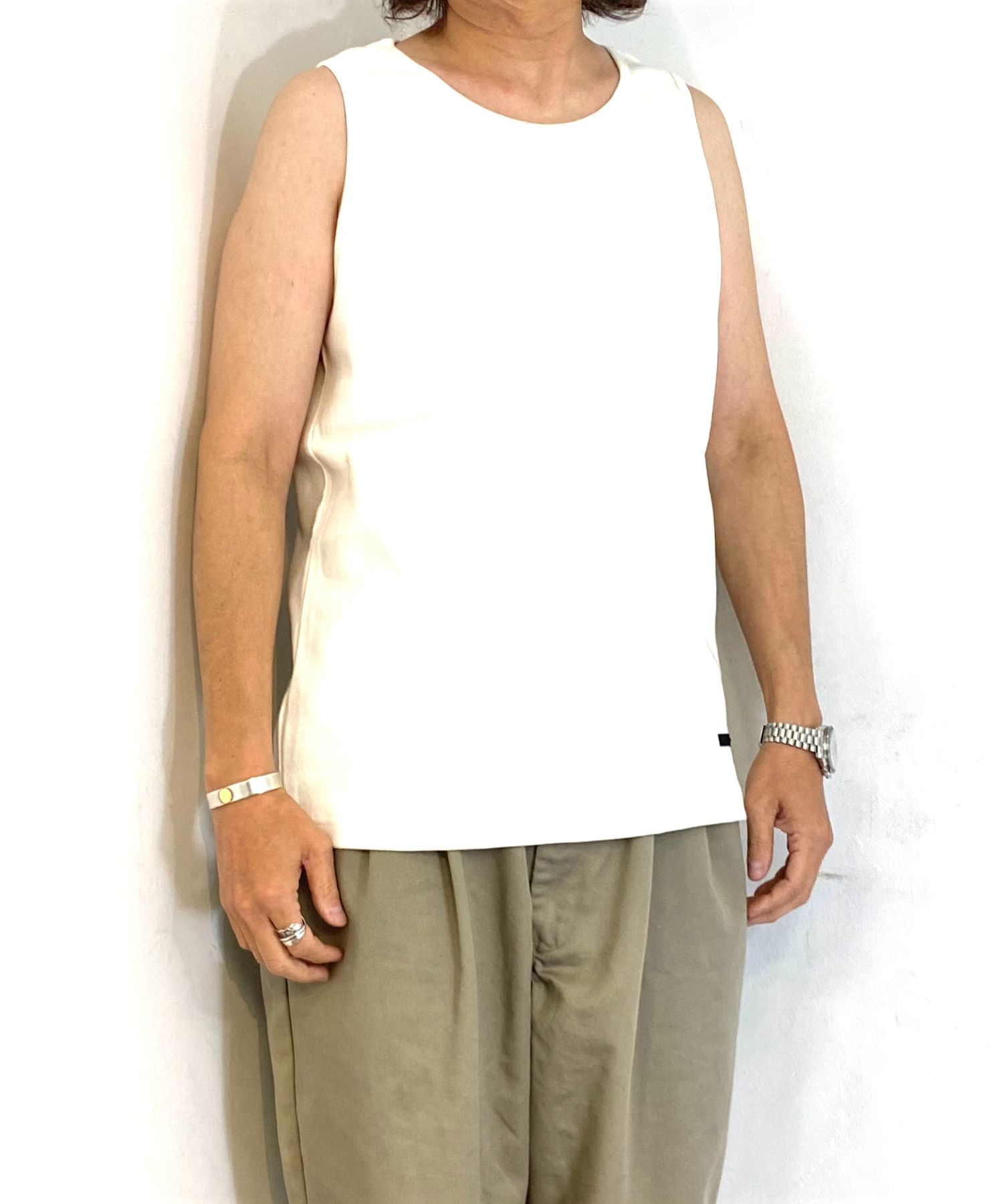 R9 TANK TOP (WHITE) / オリジナル タンクトップ