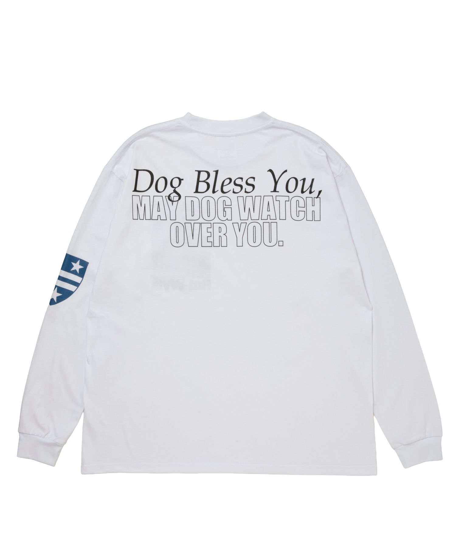DOG PHOTO LS TEE (WHITE) / フォト プリント Tシャツ