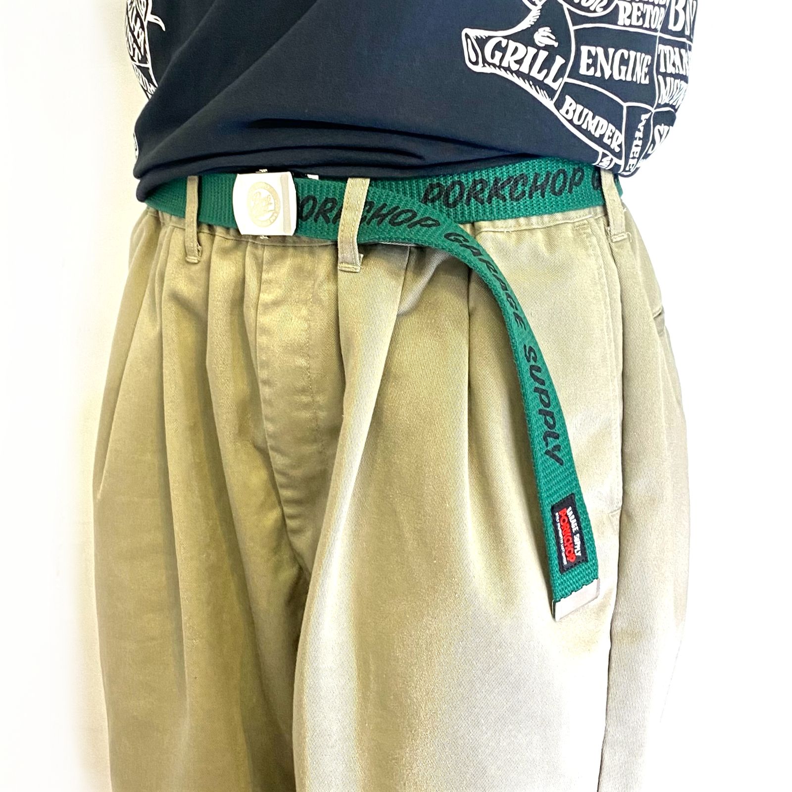 GACHA BELT 24 (GREEN×BLACK) / ガチャ ベルト